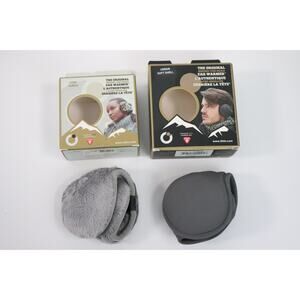 Duo Of 2 180s Ear Warmers Gray Behind The Head Design New Open Box